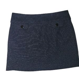 GAP Navy Textured Mini Skirt